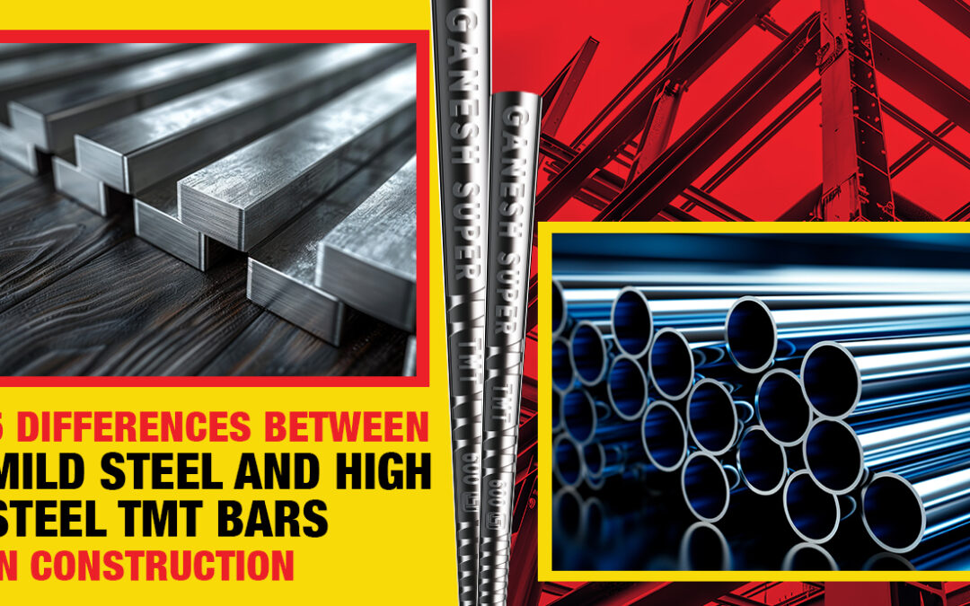 5 Differences Between Mild Steel And High Steel TMT Bars In Construction